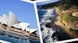 Sydneyska Opera i Velika oceanska cesta 