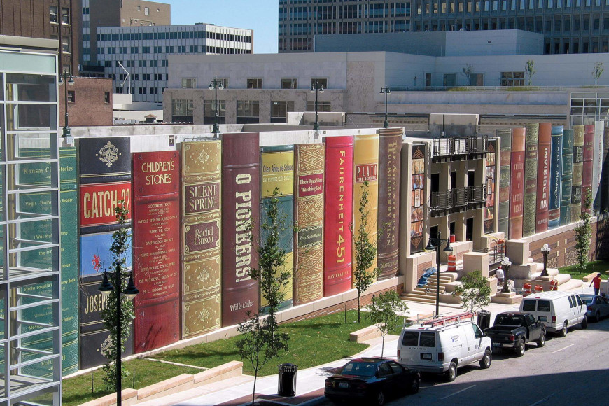 Fasade knjižnica nadahnute knjigama