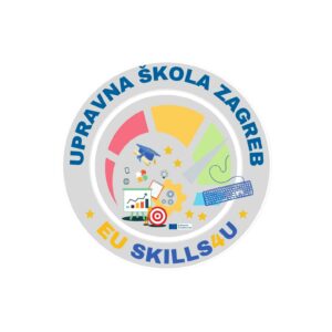 Logotip projekta EU Skills4U Upravne škole Zagreb