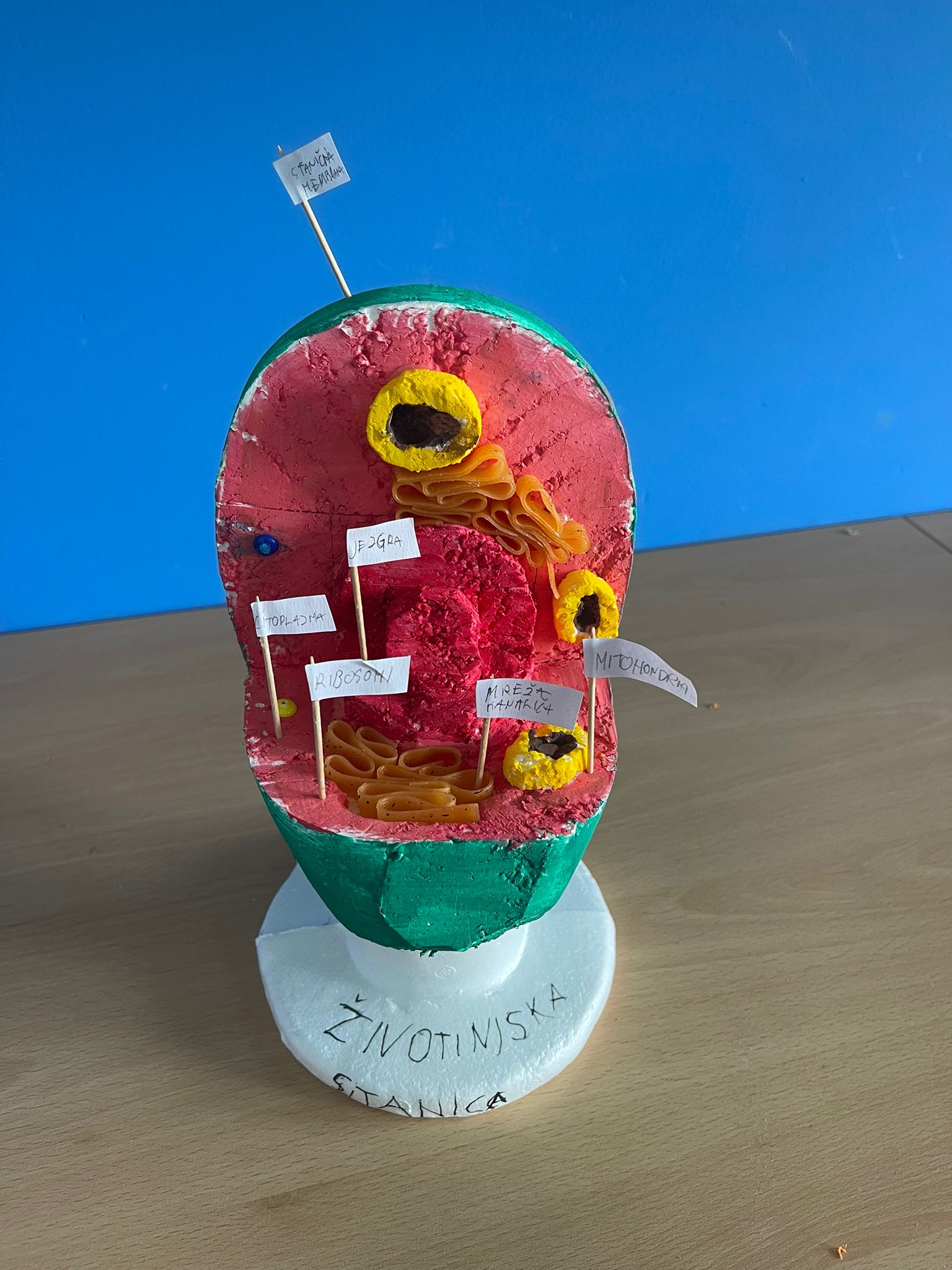 model stanice koju je izradio učenik