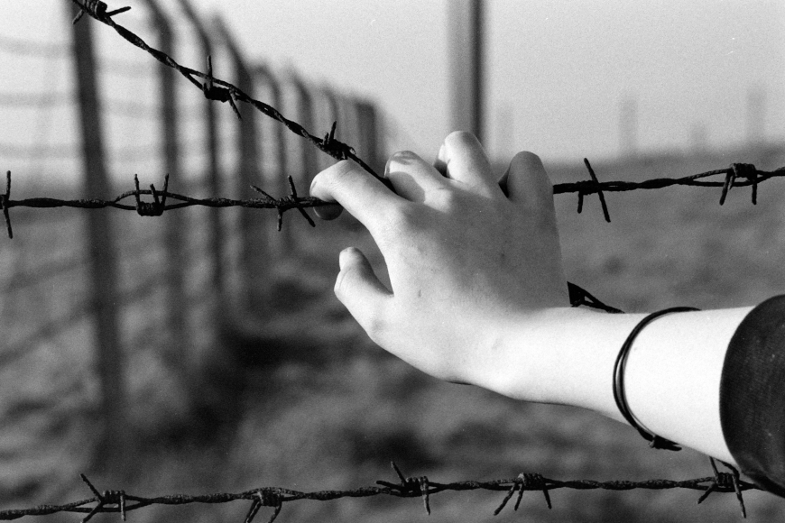 ruka na bodljikavoj žici