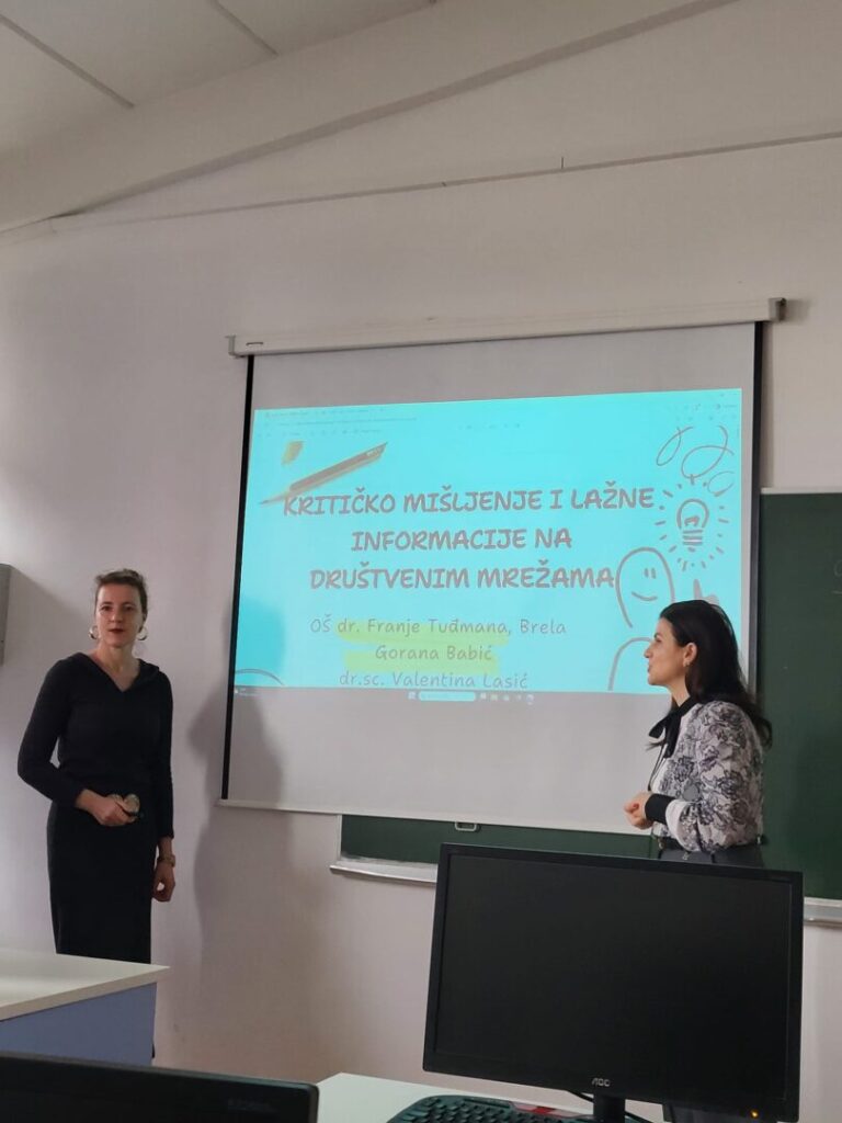 Predavanje breljanskih učiteljica o medijskoj pismenosti