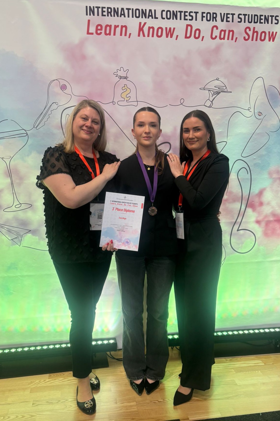 Eva s mentoricama Anom Špoljar i Vedranom Viljevac Barić