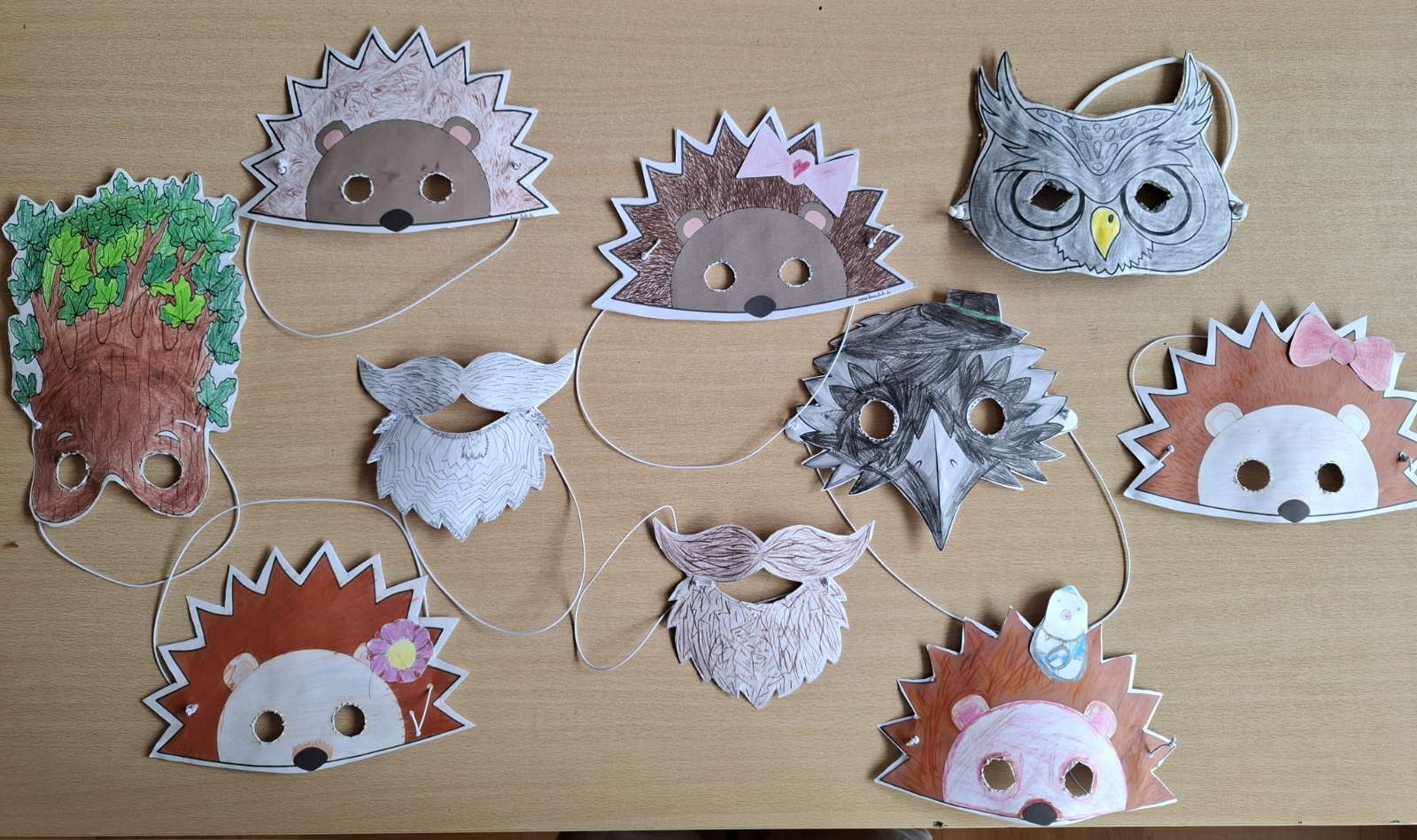 Maske izrađene za igrokaz Balonijada