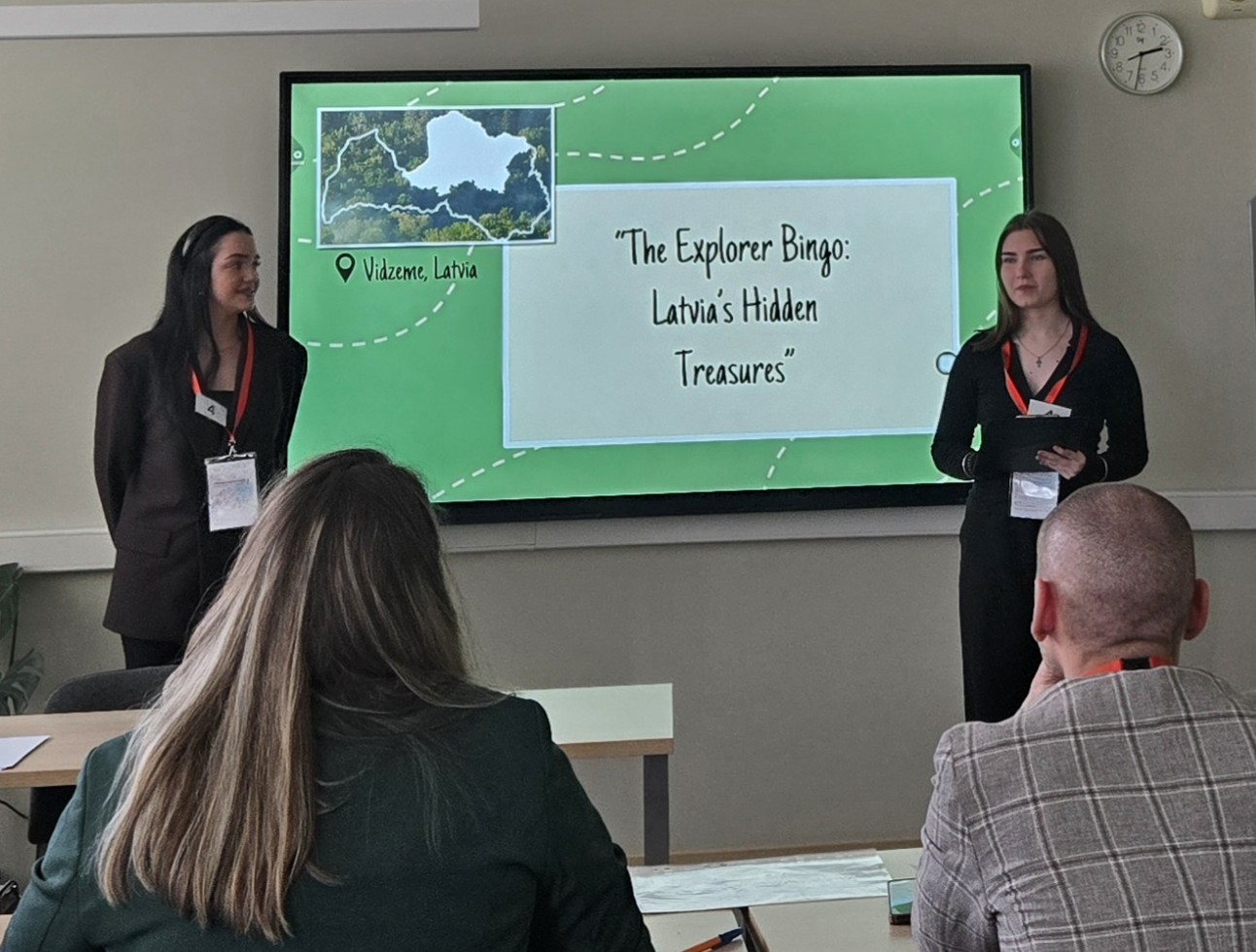 Tara i partnerica iz Latvije na natjecanju u disciplini Tourist Destination