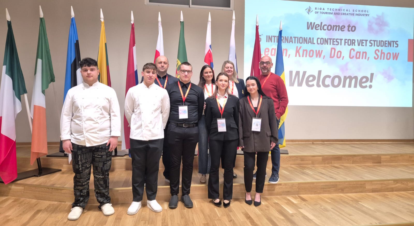 Tim iz Bjelovara na svečanom otvorenju natjecanja