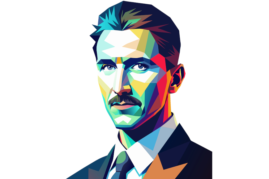Nikola Tesla portret